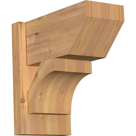 Ekena Millwork Westlake Slat Smooth Outlooker, Western Red Cedar, 7 1/2"W x 14"D x 14"H OUT08X14X14WTL06SWR